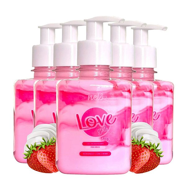 Nelo - Gel Aromatizante p/ Virilha Morango com Creme - 12 Un