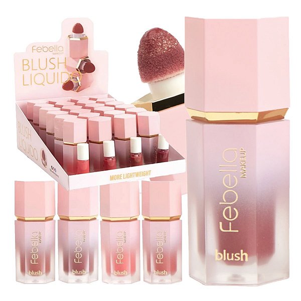 Febella - Blush Liquido com Aplicador BLU5063 - 24 Und