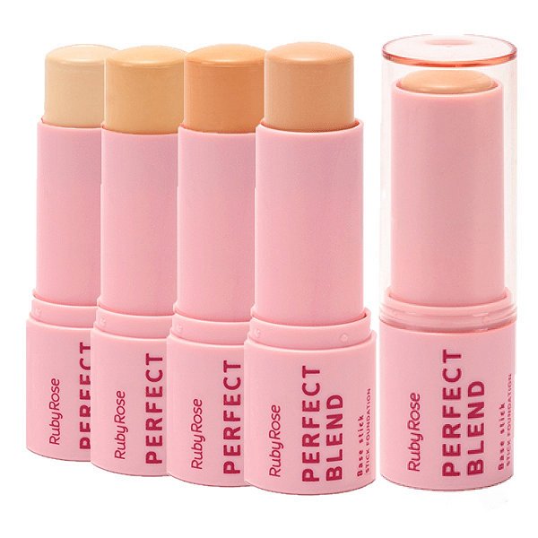Ruby Rose - Base Bastão Stick Perfect Blend Claros HB300 G1- 04 Unid