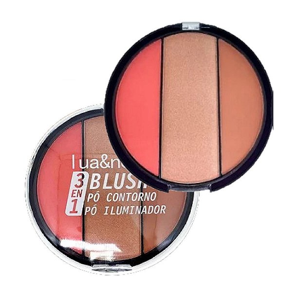 Lua e Neve - Blush e Contorno e Iluminador LN02141 - 01 kIT