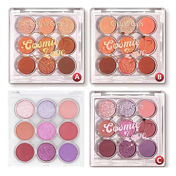 City Girls - Paleta de Sombras Cosmic Love CG359 - 6 Und