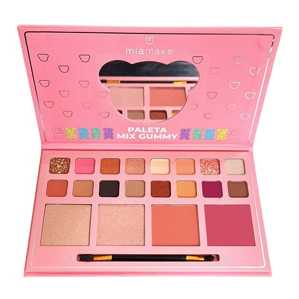 Mia Make - Paleta Mix Gummy Sombra Blush Iluminador 458