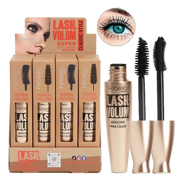Febella - Mascara de Cilios Lash Volume MA30419 - 12 Und