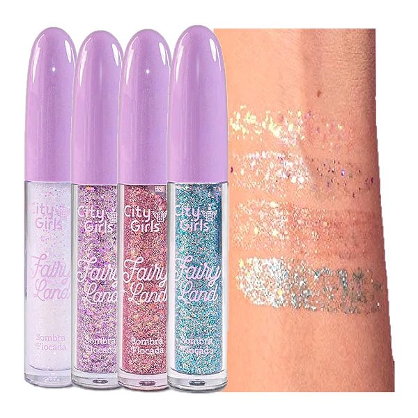 City Girls - Sombra Flocada Fairy Land Glitter - 4 Und