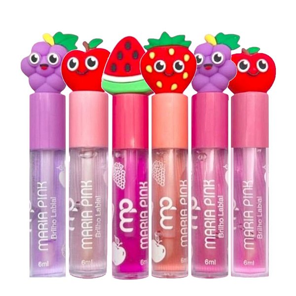 Maria Pink - Brilho Labial Frutinha MP10045 - 6 Und