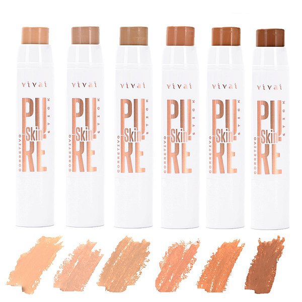 Vivai - Corretivo Stick Bastão Pure Skin 1102 - 6 Und