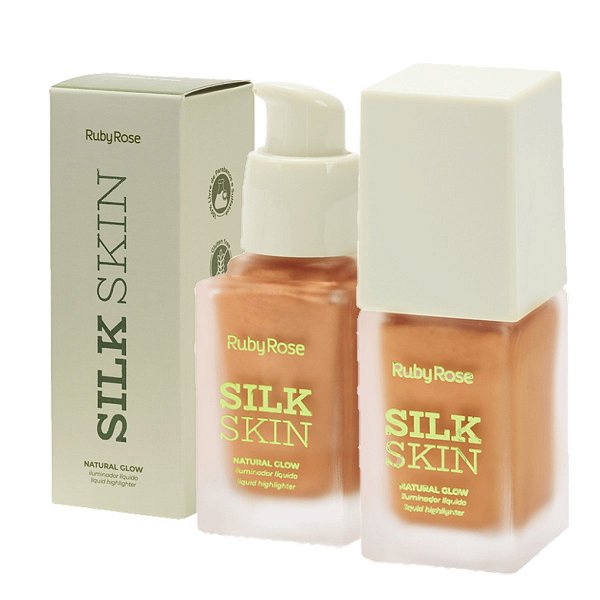 Ruby Rose - Iluminador Liquido Pump Silk Skin Golden Halo - HBF1601-4