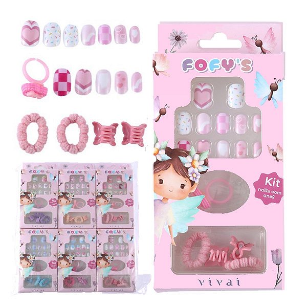 Vivai - Kit Teen Unhas Anel e Presilhas 5065 - 12 Und