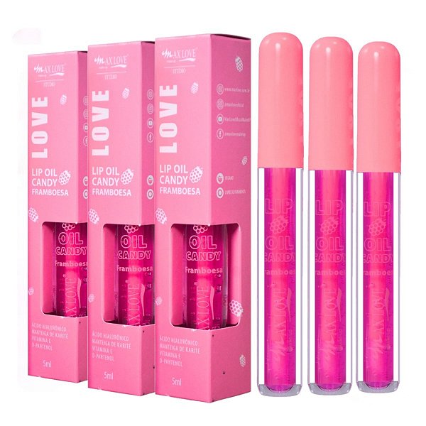 Max Love - Lip Oil Candy Framboesa 601 - 6 Und