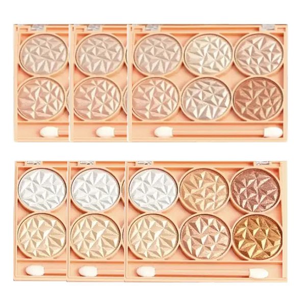 Febella - Paleta de Iluminador 6 Cores EL5015 - 6 Und