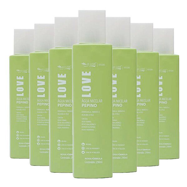 Max Love - Agua Micelar Pepino - 12 Und