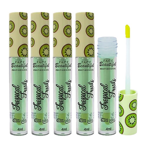 Face Beautiful - Gloss Labial Tropical Kiwi FB171 - 6 Und