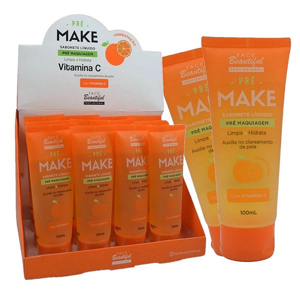 Face Beautiful - Sabonete Pre Make Vitamina C FB304 - 12 Und