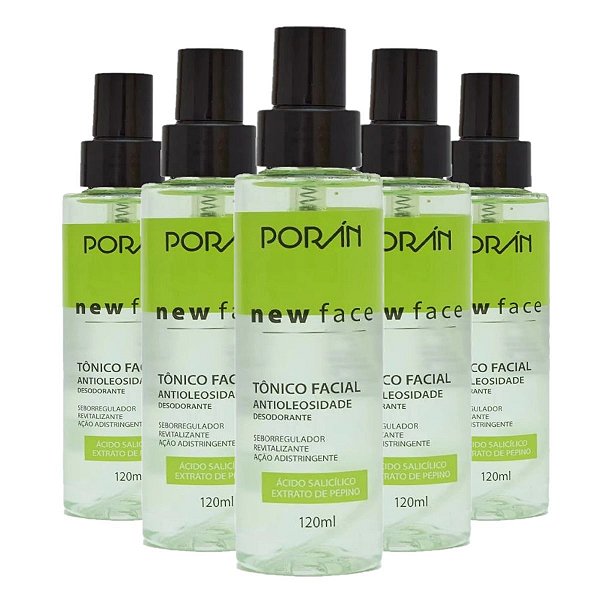 Poran - Tonico Facial New Face Antioleosidade PR282 - 6 Und