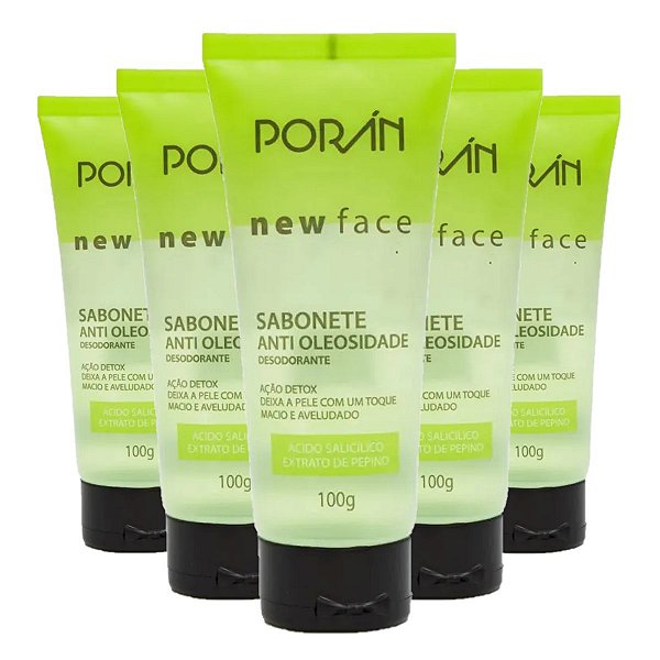 Poran - Sabonete New Face Antioleosidade PR000 - 6 Und