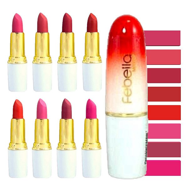 Febella - Batom Ruby Red BM40217 - 8 Und