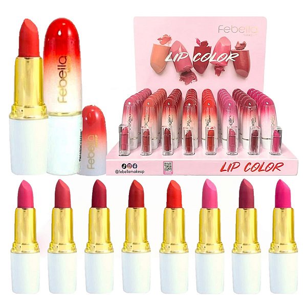 Febella - Batom Ruby Red BM40217 - 48 Und