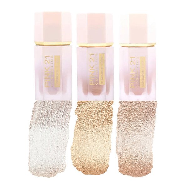 Pink 21 - Iluminador Liquido de Luxo CS3943 - 6 Und
