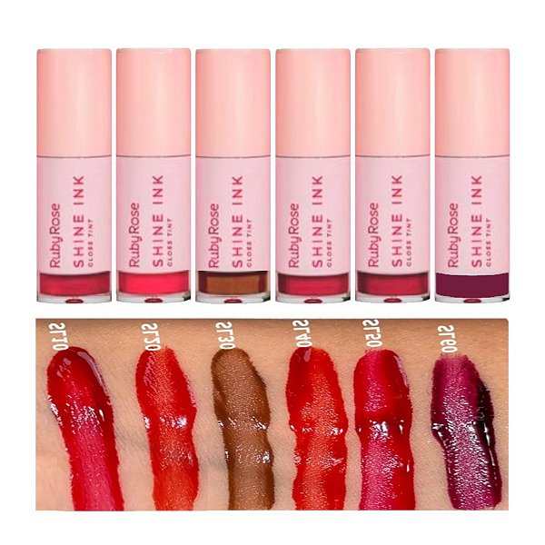 Ruby Rose - Gloss Tint Shine Ink L6600 - Kit 6 Und