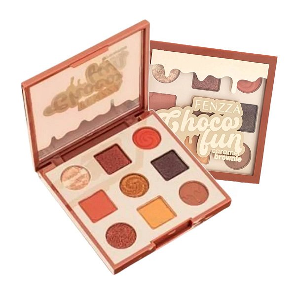 Fenzza - Paleta de Sombras Choco Fun FZ10090 - CARAMEL