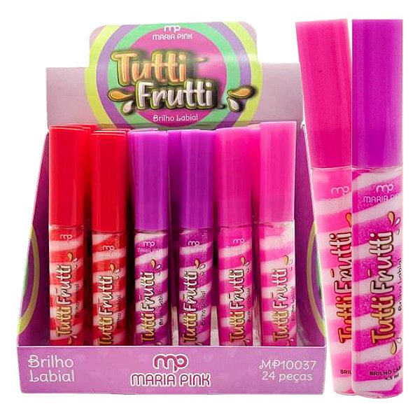 Maria Pink - Brilho Labial Tutti Frutti MP10037 - 24 Und