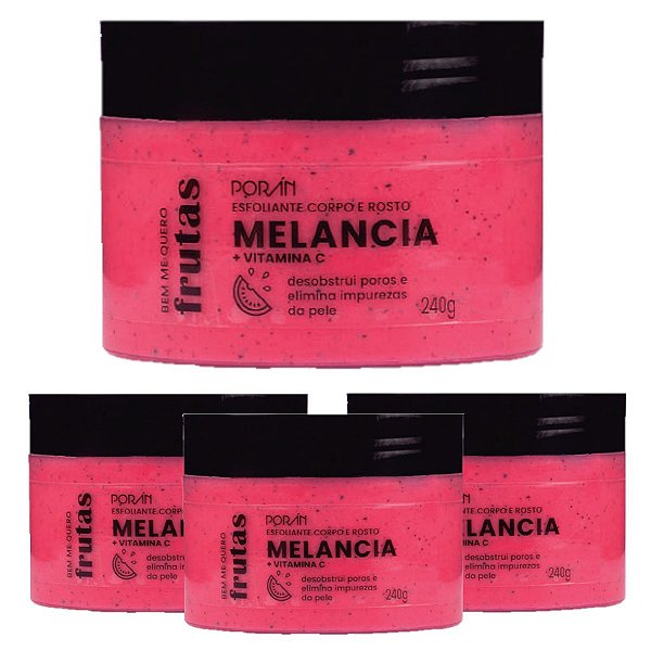 Poran - Esfoliante Corporal Melancia Vit C PR200 - 12 Und