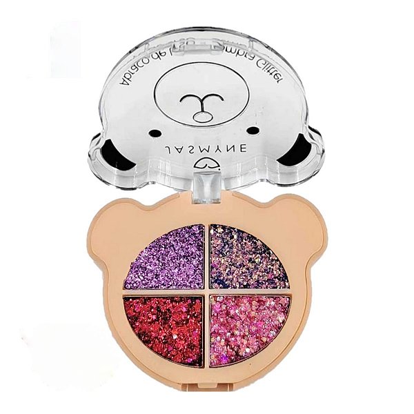 Jasmyne - Paleta de Sombra Glitter Urso JSJ06103 - COR B