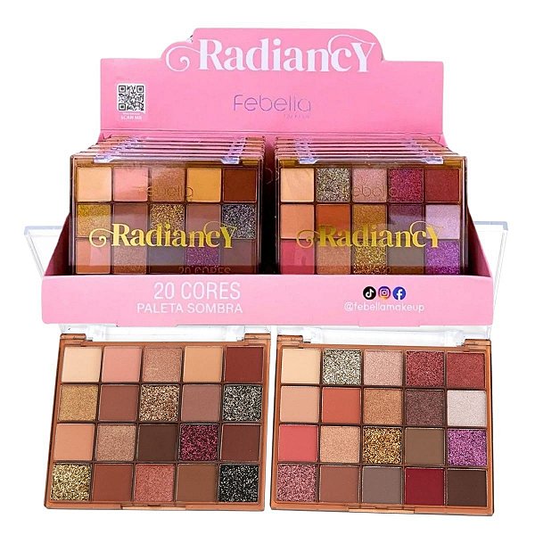 Febella - Paleta de Sombras Radiancy PSO30346 - 12 Und