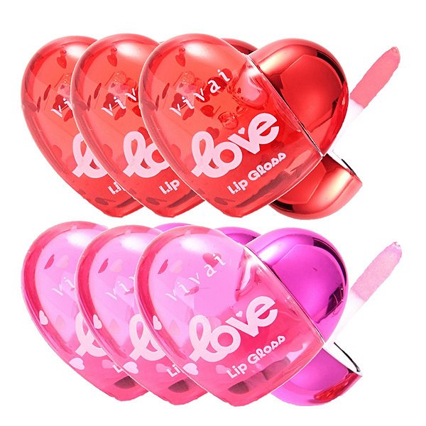 Vivai - Lip Gloss Magico Love Coração 3142 - 12 Und