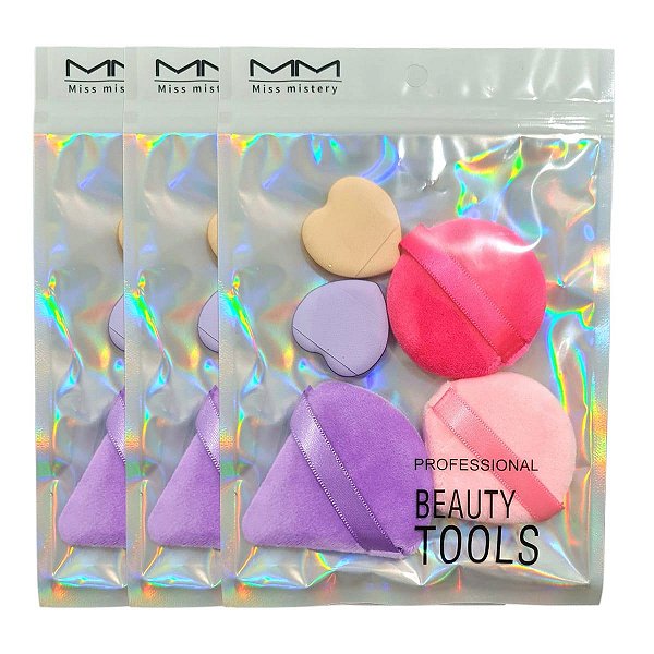 Miss Mistery - Kit Esponjas para Maquiagem HB87240 - 6 Kits