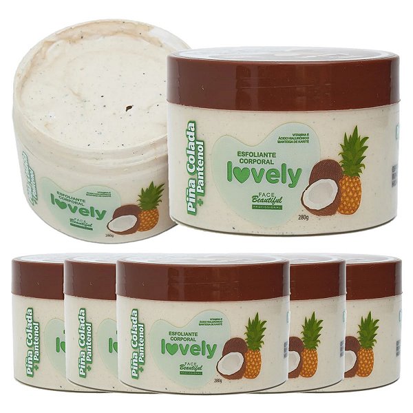 Face Beautiful - Esfoliante Pina Colada Pote FB449 - 6 Und