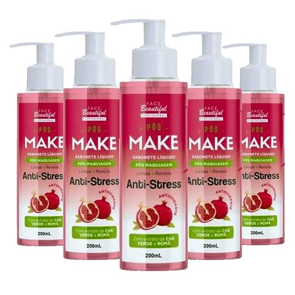 Face Beautiful - Sabonete Pos Make Anti Stress - 6 Und