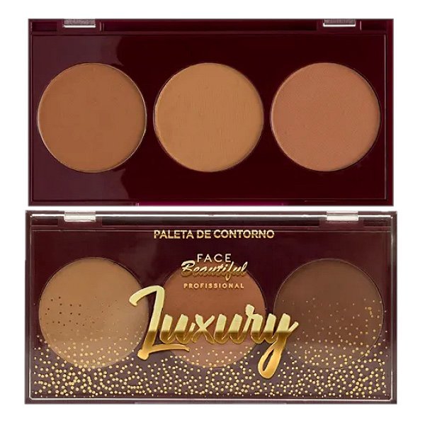 Face Beautiful - Paleta Trio Contorno Luxury 2 FB368