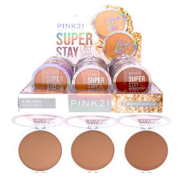Pink 21 - Po Compacto Super Stay 24 Horas CS5100 -24 Und (B)