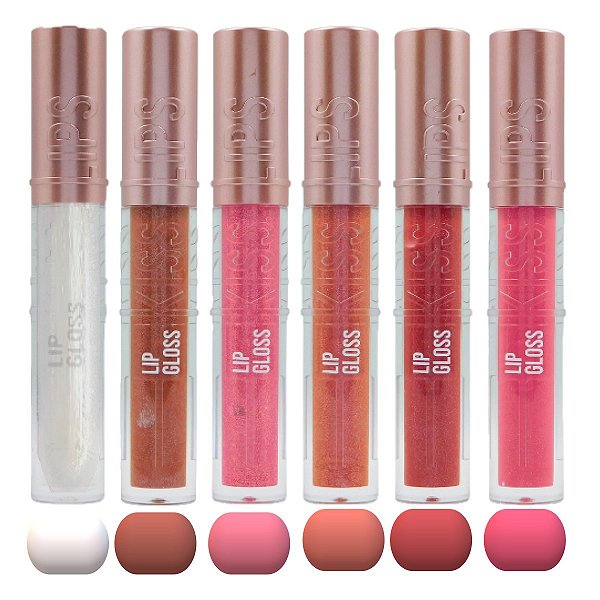 Pink 21 - Lip Gloss Kisslips CS4615A - 6 Und (A)