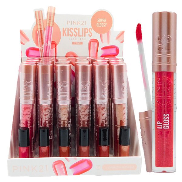 Pink 21 - Lip Gloss Kisslips CS4615B - 24 Und (B)