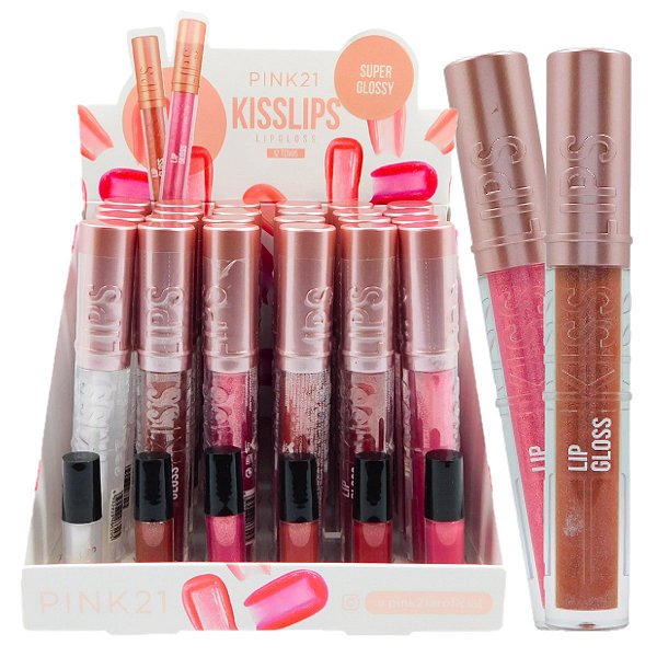 Pink 21 - Lip Gloss Kisslips CS4615A - 24 Und (A)