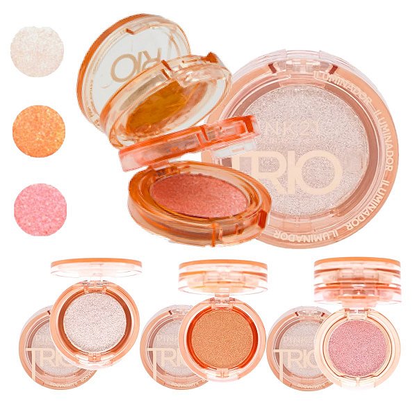 Pink 21 - Trio de Iluminador CS4897 - 6 Und