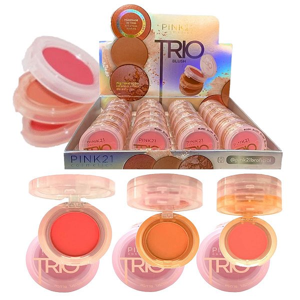 Pink 21 - Trio de Blush CS4899 - 24  Und