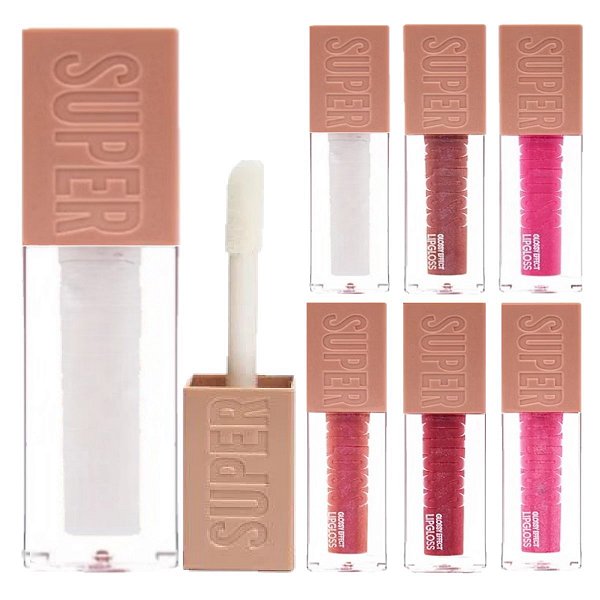 Pink 21 - Lip Gloss Super Glitter CS4599A - 6 Und (A)