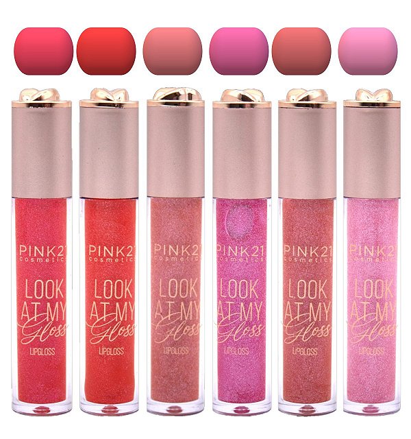 Pink 21 - Lip Gloss Look at My Gloss CS5040B - 6 Und (B)