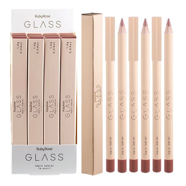 Ruby Rose - Lapis Labial GLASS LL01 - 12 Und