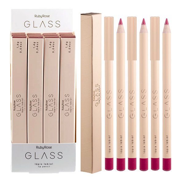 Ruby Rose - Lapis Labial GLASS LL07 - 6 Und