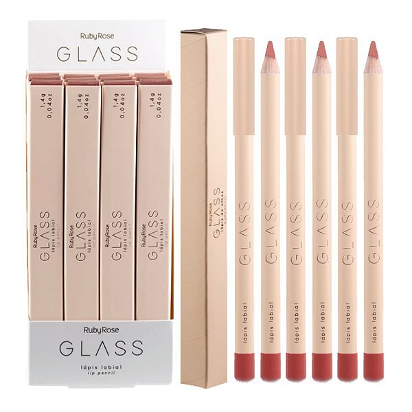 Ruby Rose - Lapis Labial GLASS LL06 - 12 Und