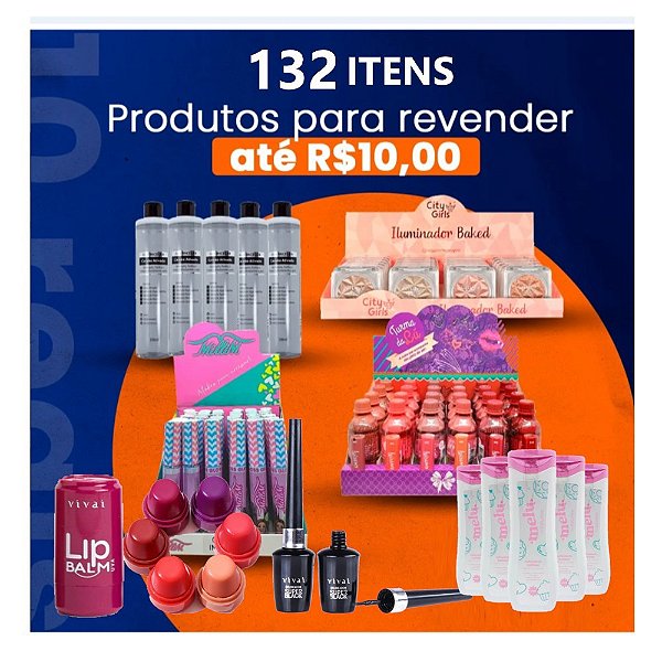 Kit Inicial para Revenda Combo 5 - 132 Itens