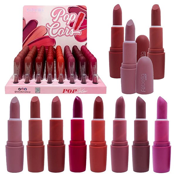 Febella - Batom Ovo Matte Pop Cors BM40214 - 48 Und