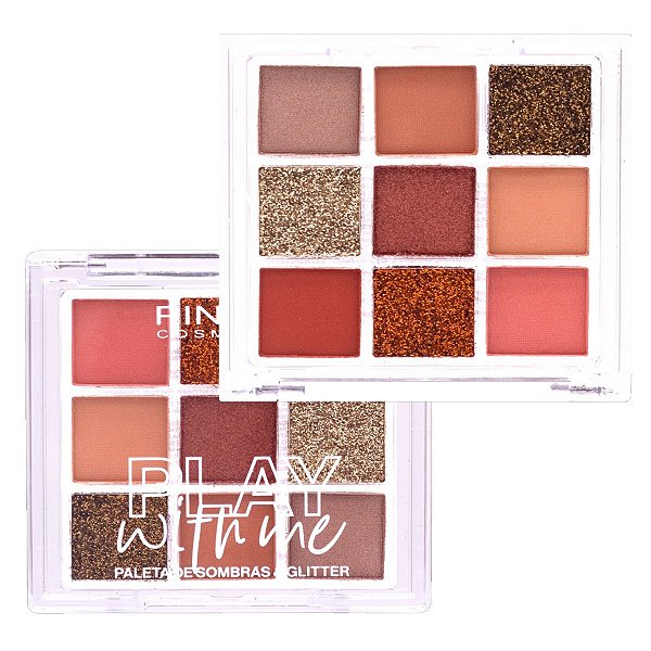 Pink 21 - Paleta de Sombras e Glitter CS4251 - COR 01