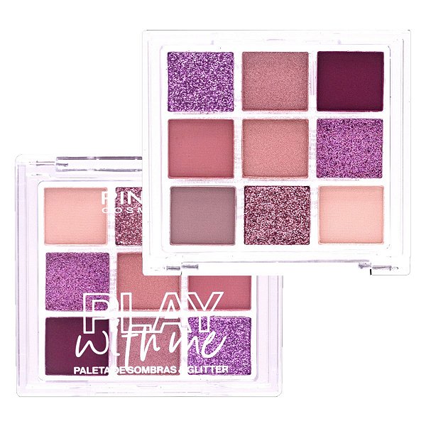 Pink 21 - Paleta de Sombras e Glitter CS4251 - COR 02
