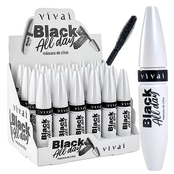 Vivai - Mascara de Cilios Black All Day 2224 - 24 Und