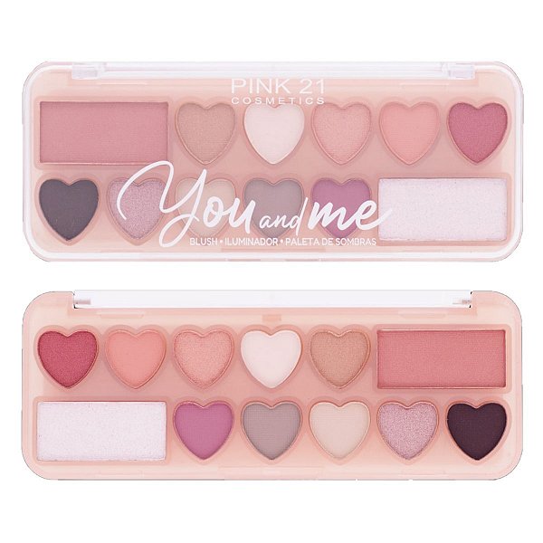 Pink 21 - Blush Iluminador e Sombras CS4307 - COR 1